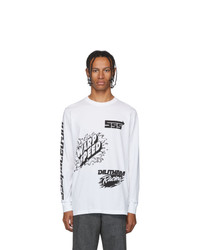 Sss World Corp White Sponsors Long Sleeve T Shirt