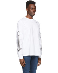Diesel White T Just Ls A8 Long Sleeve T Shirt
