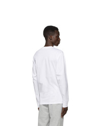 Burberry White Tb Monogram Atherton Long Sleeve T Shirt