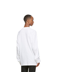 Haider Ackermann White The Way I Am Long Sleeve T Shirt