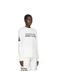 Adidas Originals By Alexander Wang White You For E Yeah Exceed The Limit Long Sleeve T Shirt