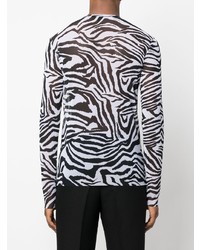 Just Cavalli Zebra Stretch Knit T Shirt