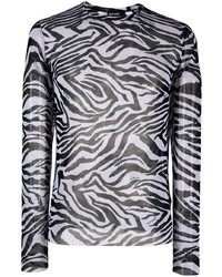 Just Cavalli Zebra Stretch Knit T Shirt