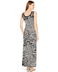 Calvin Klein Sleeveless Printed Maxi Dress
