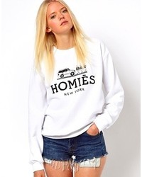 Reason Homies Sweatshirt White Print
