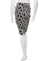 Elizabeth and James Foil Printed Pencil Skirt W Tags