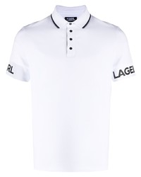 Karl Lagerfeld Logo Trim Polo Shirt