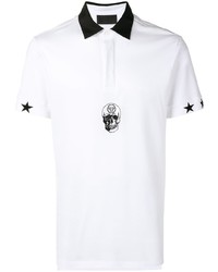 Philipp Plein Skull Embroidered Polo Shirt