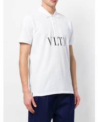 Valentino Vltn Print Polo Shirt