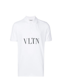 Valentino Vltn Print Polo Shirt