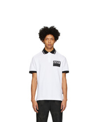 VERSACE JEANS COUTURE White Institutional Logo Patch Polo
