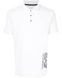 Ea7 Emporio Armani White Polo Shirt