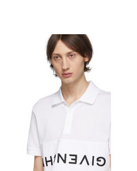 Givenchy White Reverse Polo
