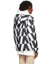 Valentino Black White Optical Print Jacket