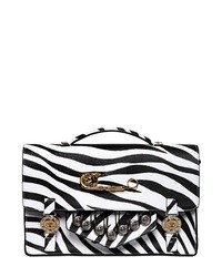 Versus Large Zebra Printed Saffiano School Bag