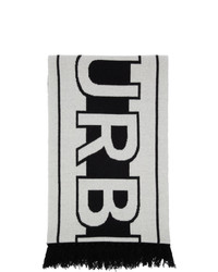 Burberry Black And White Football Scarf