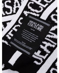 VERSACE JEANS COUTURE Logo Intarsia Knitted Scarf