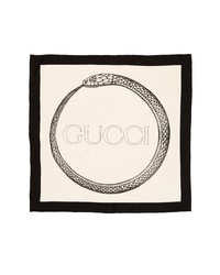 Gucci Ouroboros Square Foulard Silk Scarf