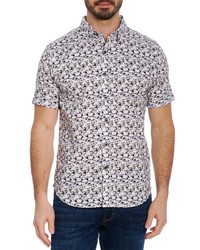 Robert Graham Atami Short Sleeve Cotton Button Up Shirt