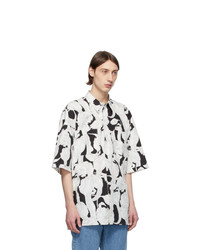 Givenchy Black And White Oversize Patch Shirt
