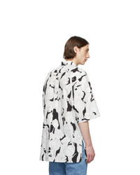 Givenchy Black And White Oversize Patch Shirt