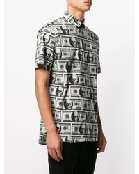 Philipp Plein Dollar Bill Print Shirt