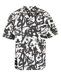 Izzue Graffiti Print Short Sleeved Shirt