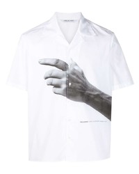 Neil Barrett Hand Print Short Sleeve Shirt