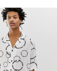 Reclaimed Vintage Inspired Repeat Branded Circular Print Shirt