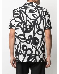 Aspesi Leaf Print Cotton Shirt