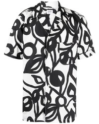 Aspesi Leaf Print Cotton Shirt