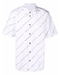 Helmut Lang Logo Print Cotton Shirt