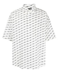 Balenciaga Logo Print Oversize Shirt
