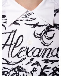 Alexander McQueen Logo Print Shirt