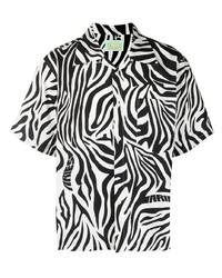 Aries Logo Zebra Print Shirt