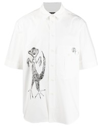 Song For The Mute Longline Graphic Print Shirt