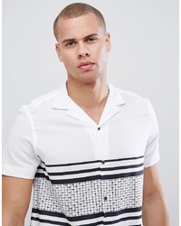Burton Menswear Revere Collar Shirt In White