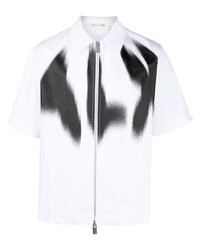1017 Alyx 9Sm Spray Paint Zip Front Shirt