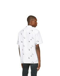 Off-White White All Over Logo Holiday Short Sleeve Shirt