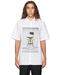 Helmut Lang White Graphic Shirt