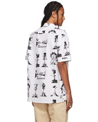 Brownstone White Printed Short Sleeve Shirt