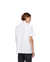 Neil Barrett White Thunderbolt Short Sleeve Shirt