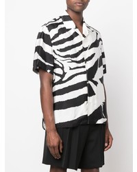 Bottega Veneta Zebra Print Short Sleeve Shirt