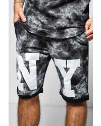 Boohoo Ny Printed Jersey Shorts