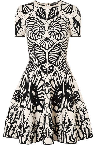Alexander McQueen Jacquard Knit Mini Dress, $1,393 | NET-A-PORTER 