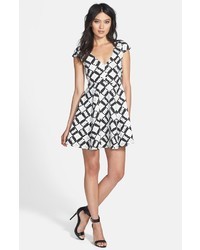 MinkPink Versus From The Abstract Print Skater Dress