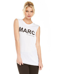 Blq Basiq Marc Not Quite Jacobs Muscle Tee In White One Size