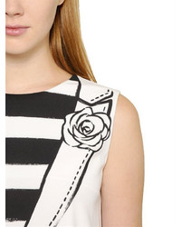 Moschino Vest With Flower Printed Techno Cady Top