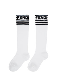 Fendi Black And White Joshua Vides Edition Terry Socks