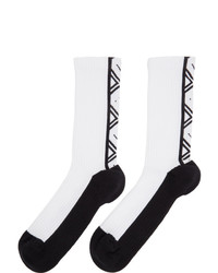 Acne Studios Black And White Motif Socks